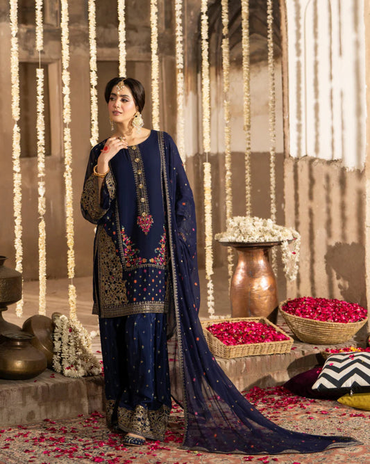 Karma Saj Dhaj 521 Navy Blue