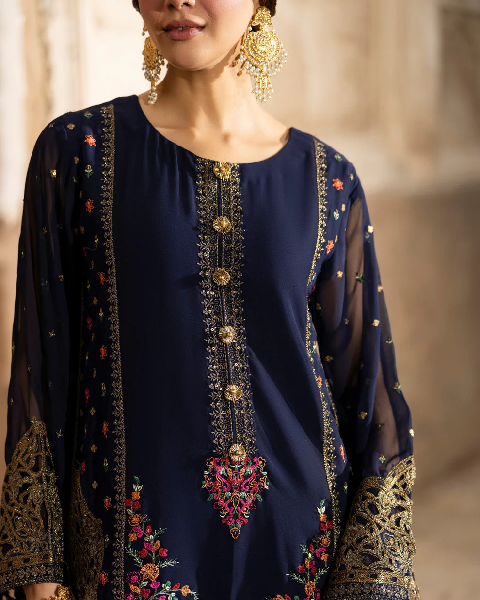 Karma Saj Dhaj 521 Navy Blue