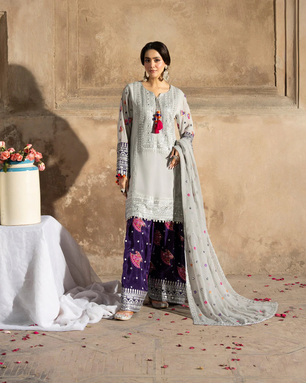 Karma Saj Dhaj 526 Silver & Royal Purple