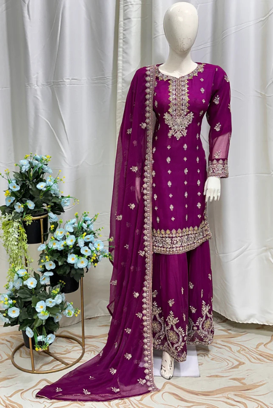 SG2188 Chiffon Gharara Marganda
