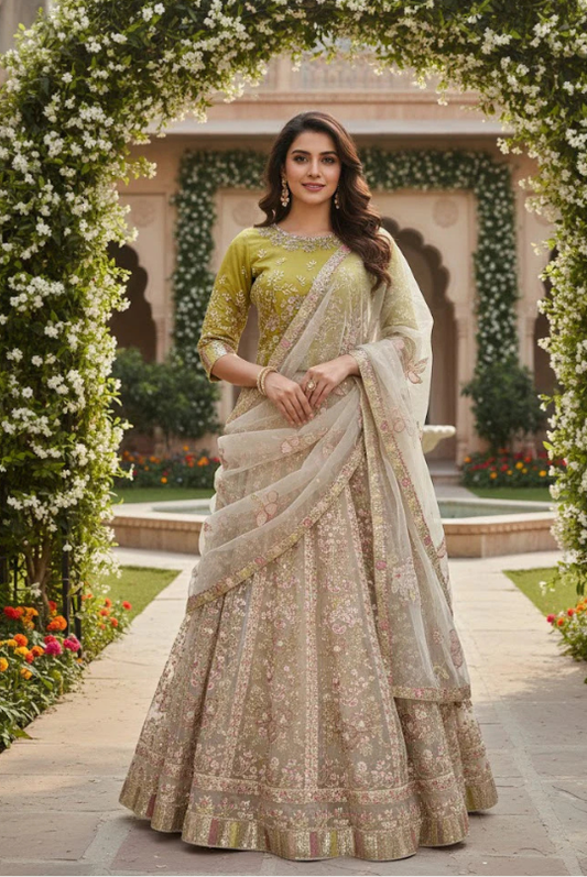 FG166 Lehnga Mehndi