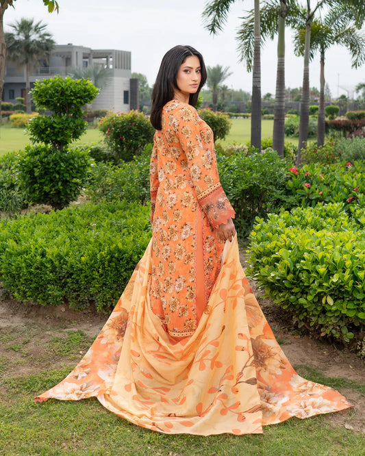 Munira Lawn Orange