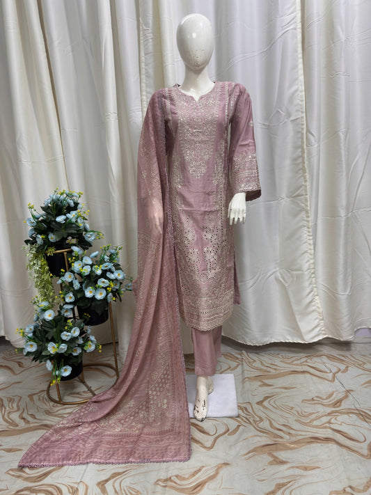 SG2393 Chickan kari Viscose Pink