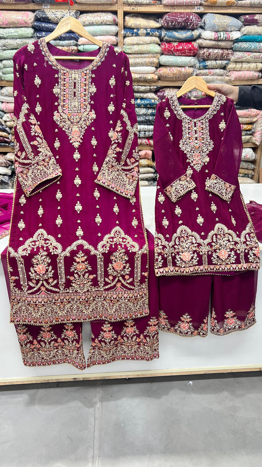 SG1623 Chiffon Mother & Daugther Margenda