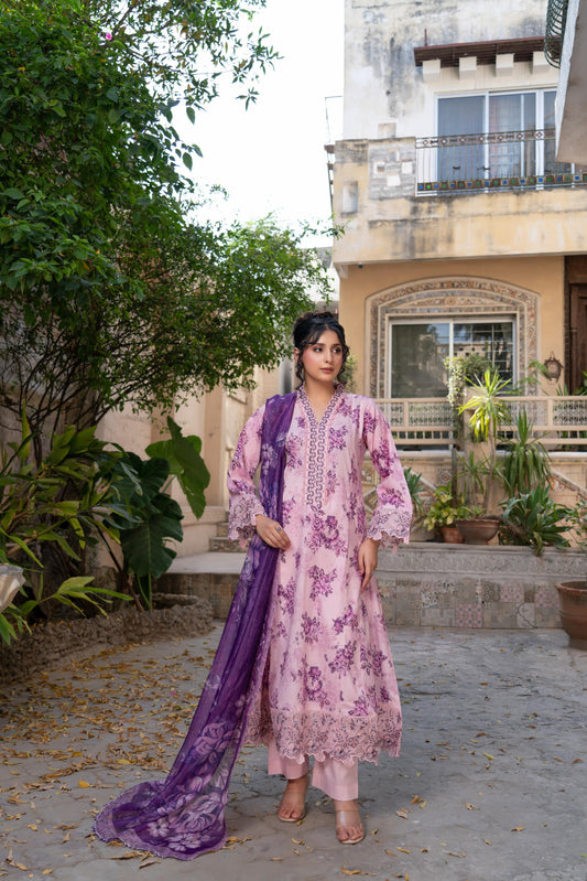 Munira Lawn 03 Baby Pink