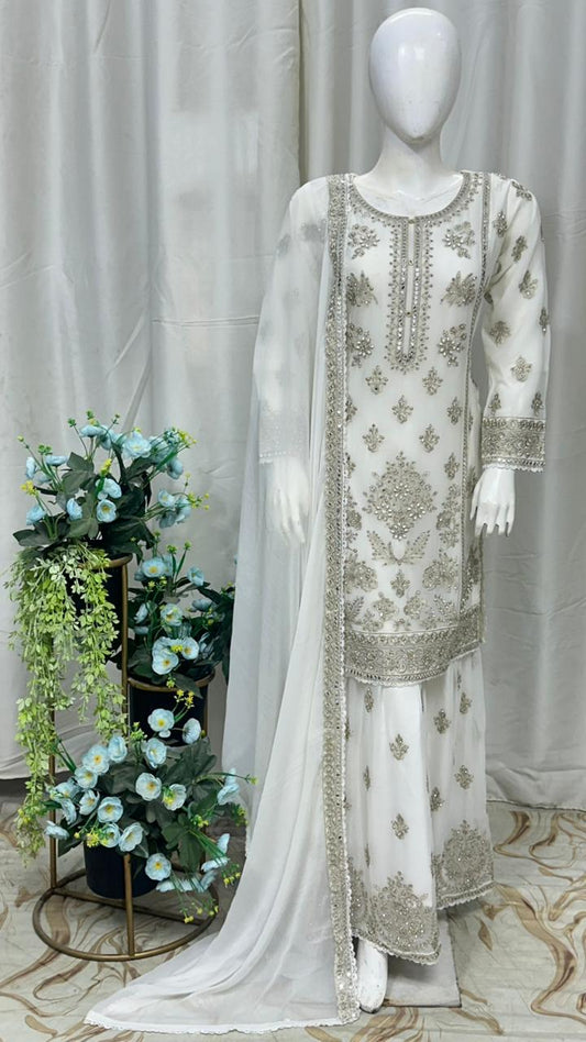 SG2573 Chiffon White