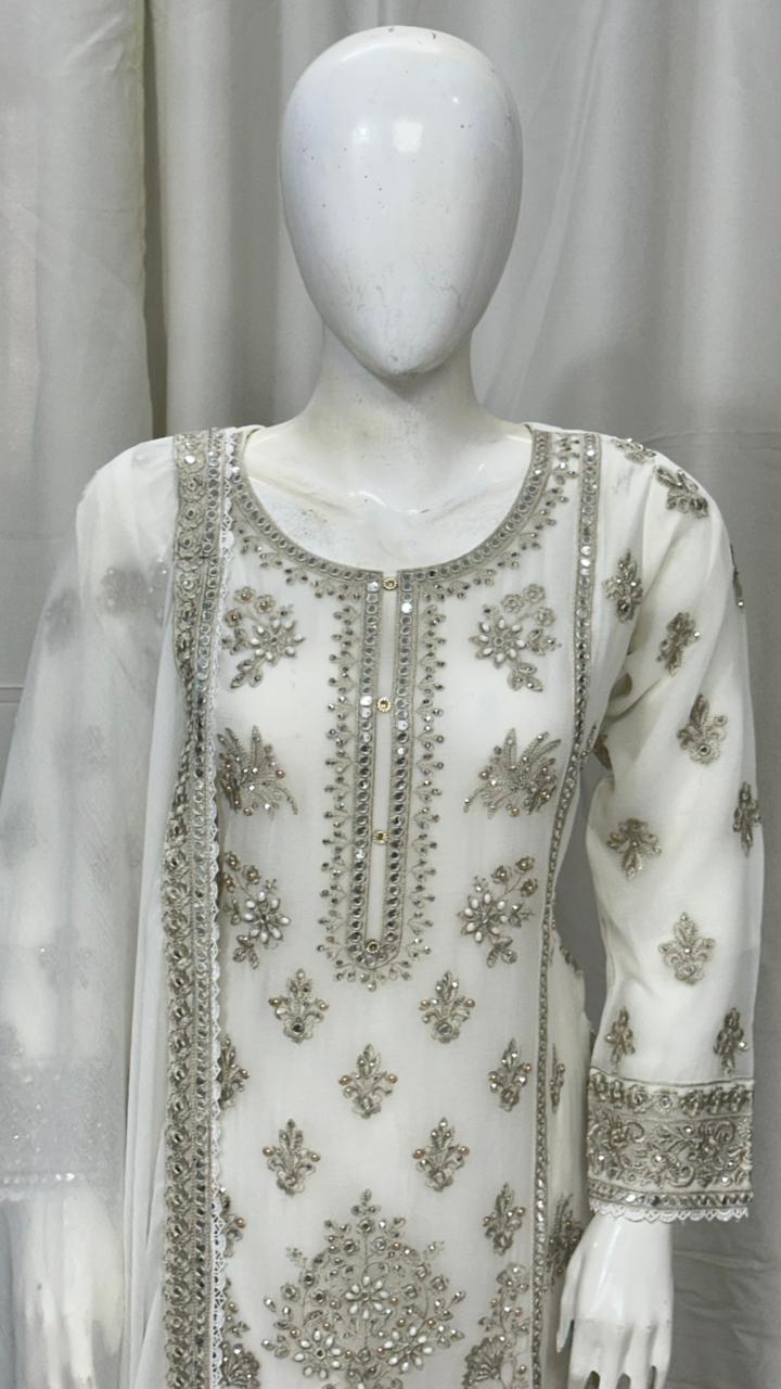 SG2573 Chiffon White