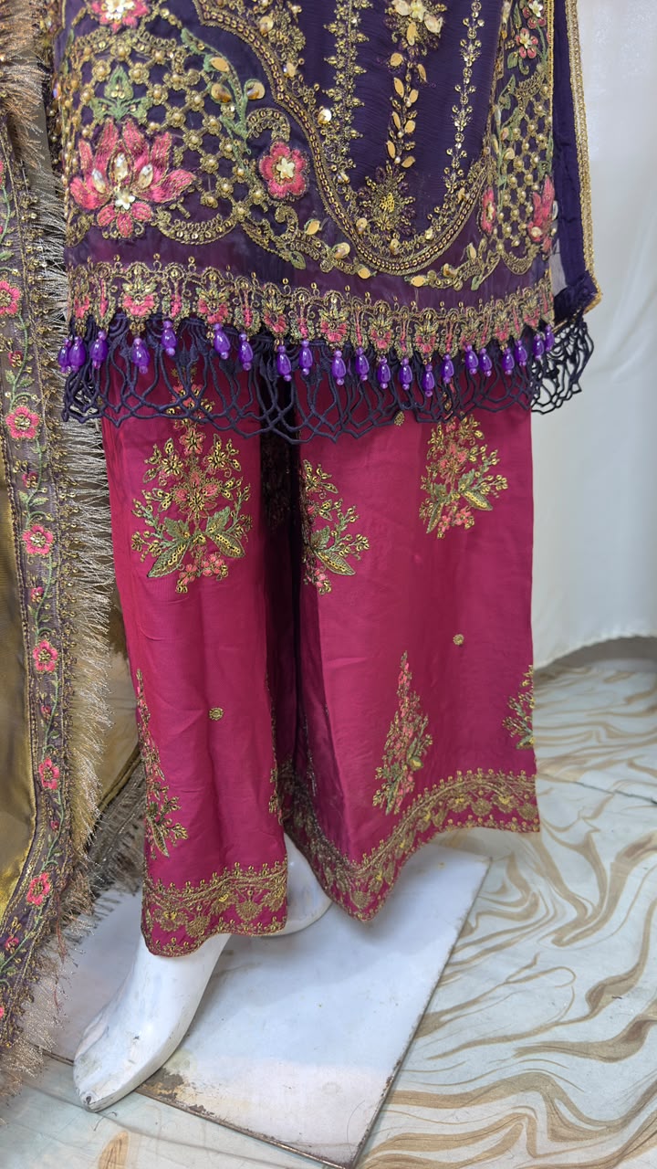 SJ284 Chiffon Purple