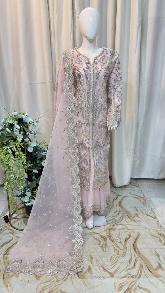 SJ7289 Organza Pink