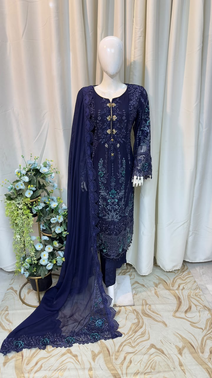 SJ3605 Chiffon Blue