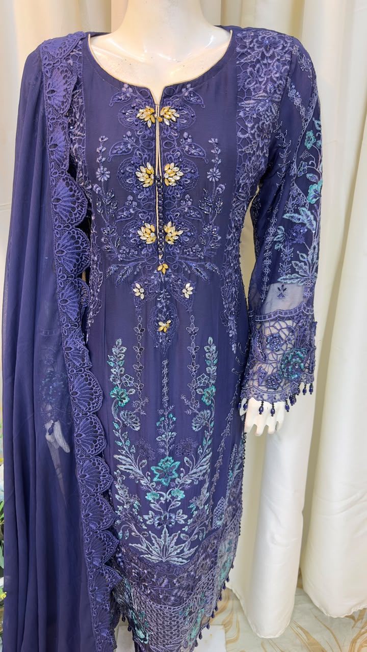 SJ3605 Chiffon Blue