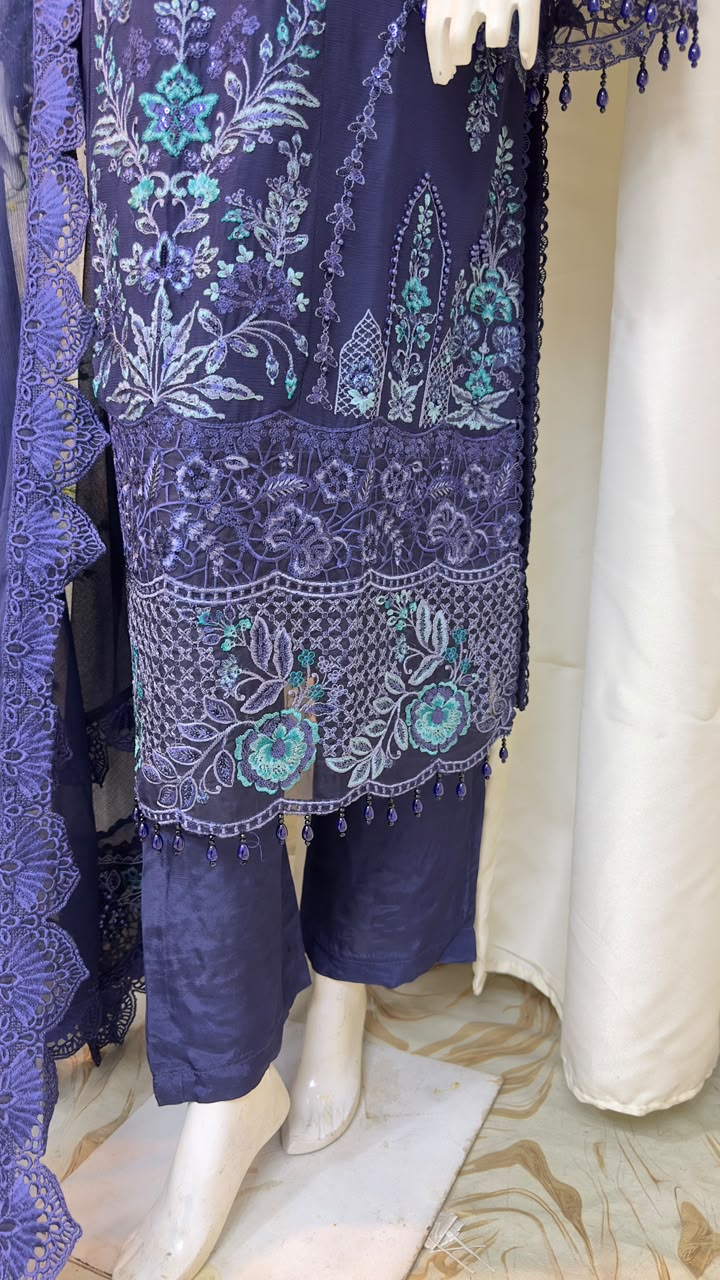 SJ3605 Chiffon Blue