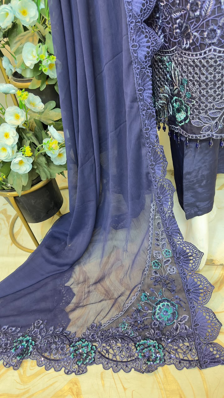 SJ3605 Chiffon Blue
