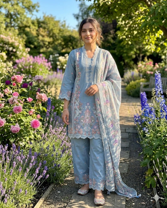 KC1543 Cotton Dusty Blue