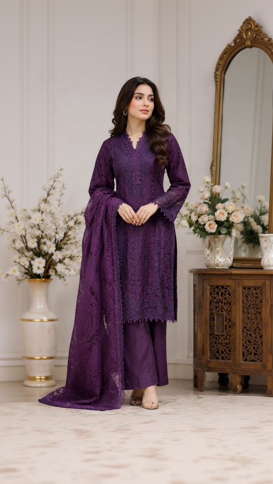 SG2573 Organza Purple