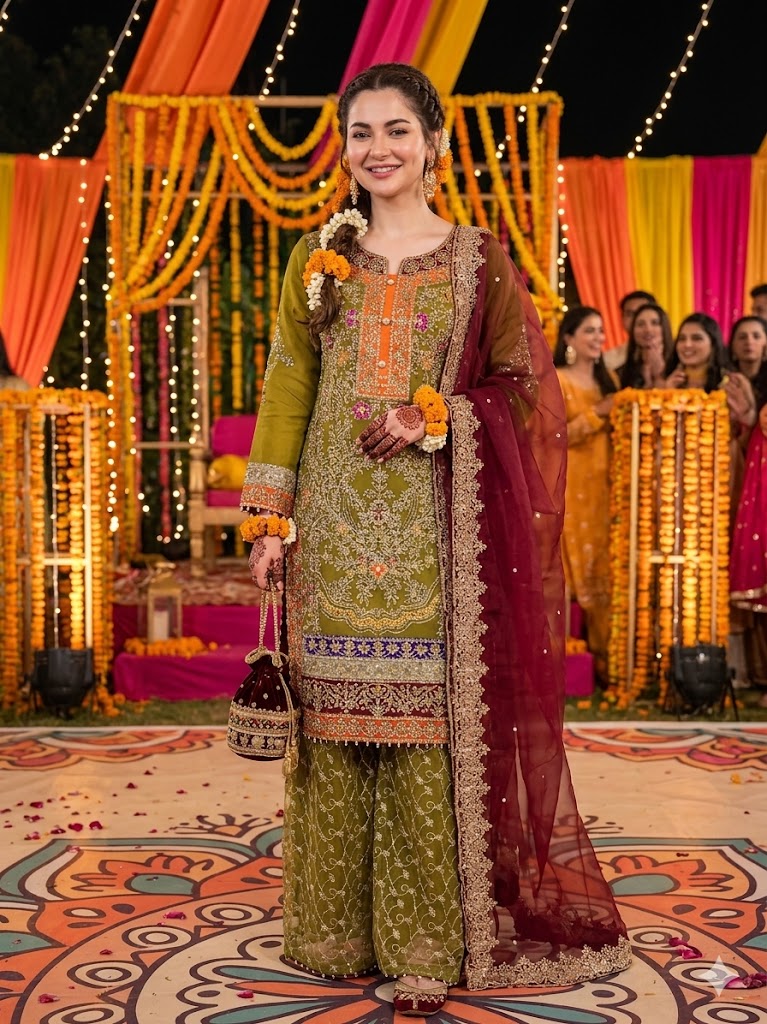 SJ1921 Organza Mehndi