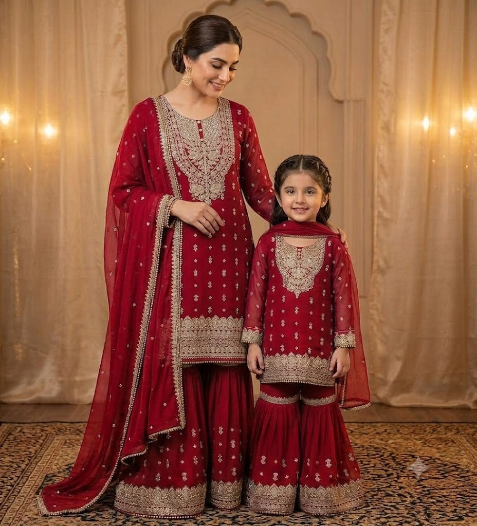 SG1464 Chiffon Mehroon