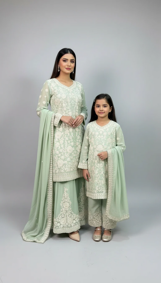 Chiffon Mother & Daughter Dress