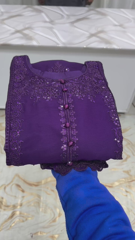 SG001 Chiffon Purple