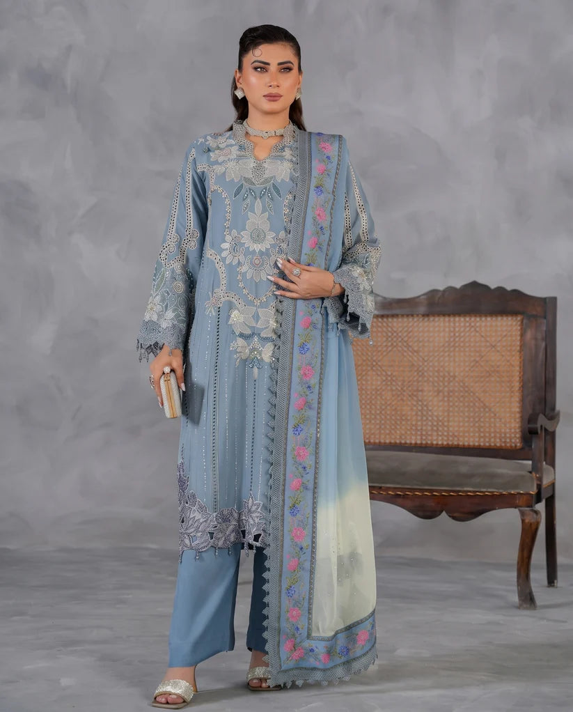 SJ3780 Chiffon Ice Blue
