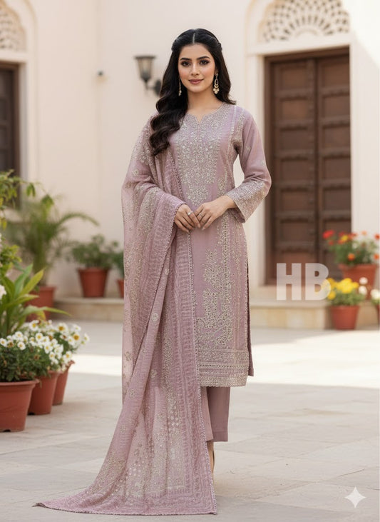 SG2393 Chickan kari Viscose Pink