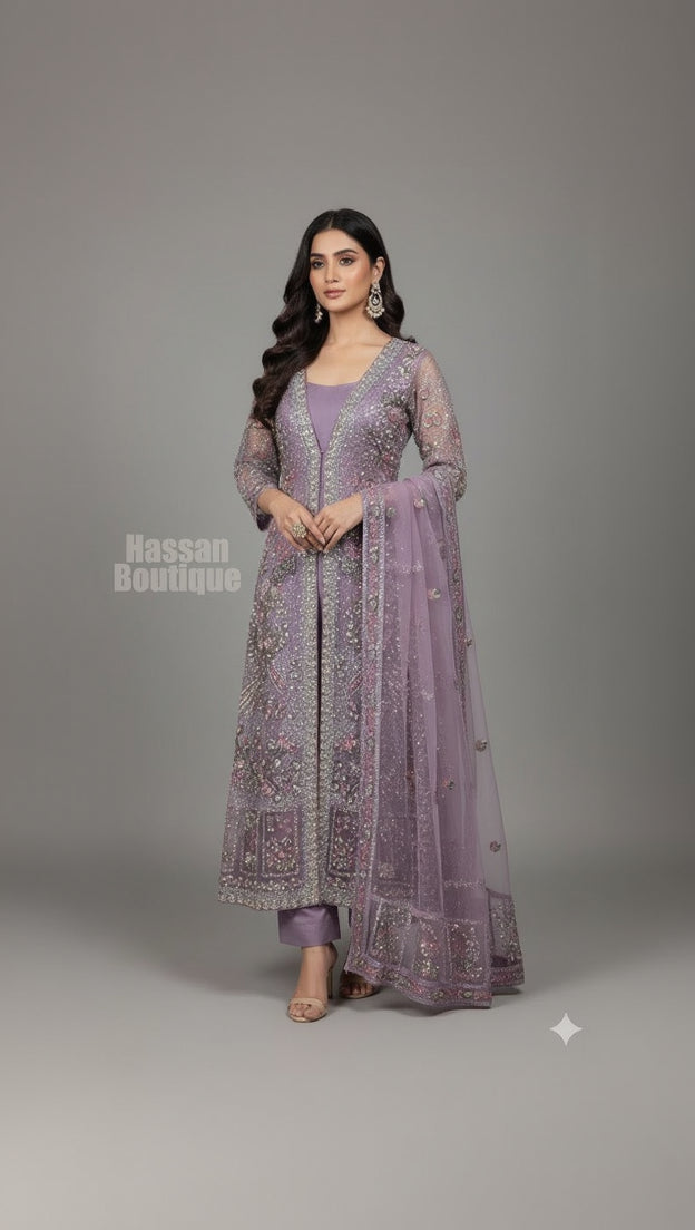 FG114 Open Gown Style Maxi Lilic