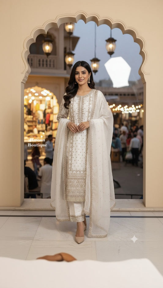 SG2164 Organza  White