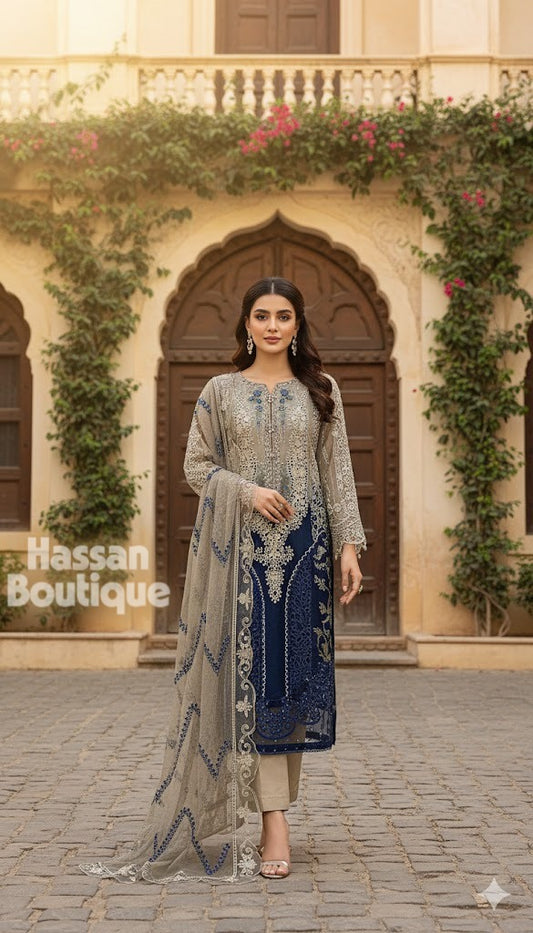 B1814 Tai&dai  Beige Blue