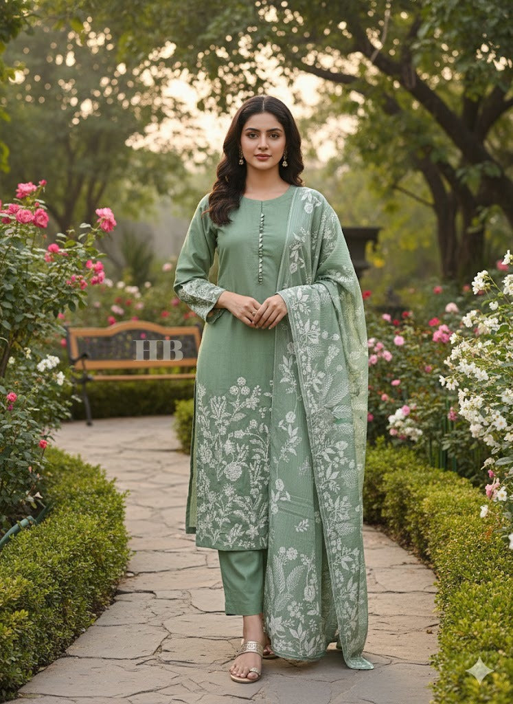 SG1103 Khaddar Mint Sage