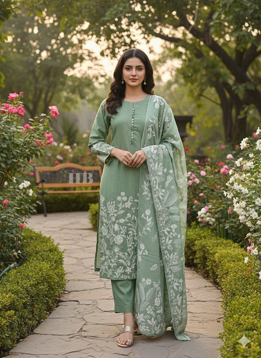 SG1103 Khaddar Mint Sage