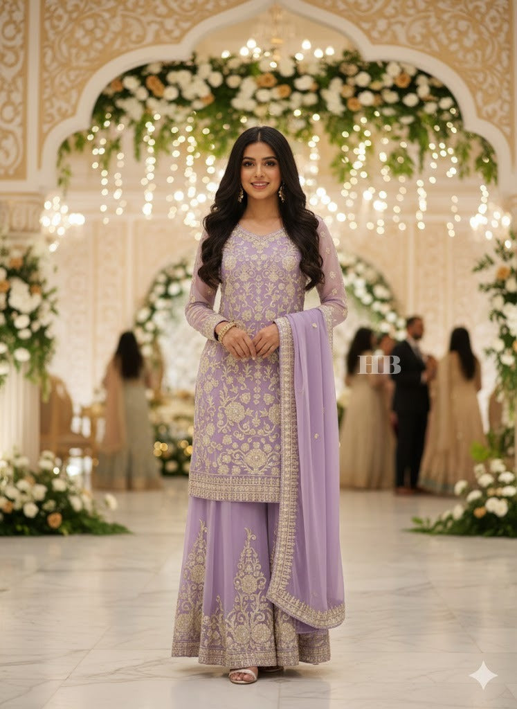 SG1846 Chiffon Short Shirt Light Purple