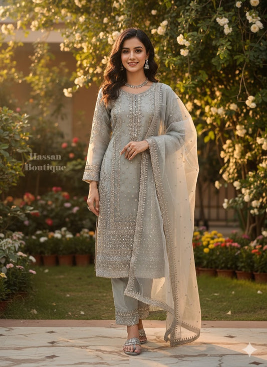 SG2164 Organza Lite Gray