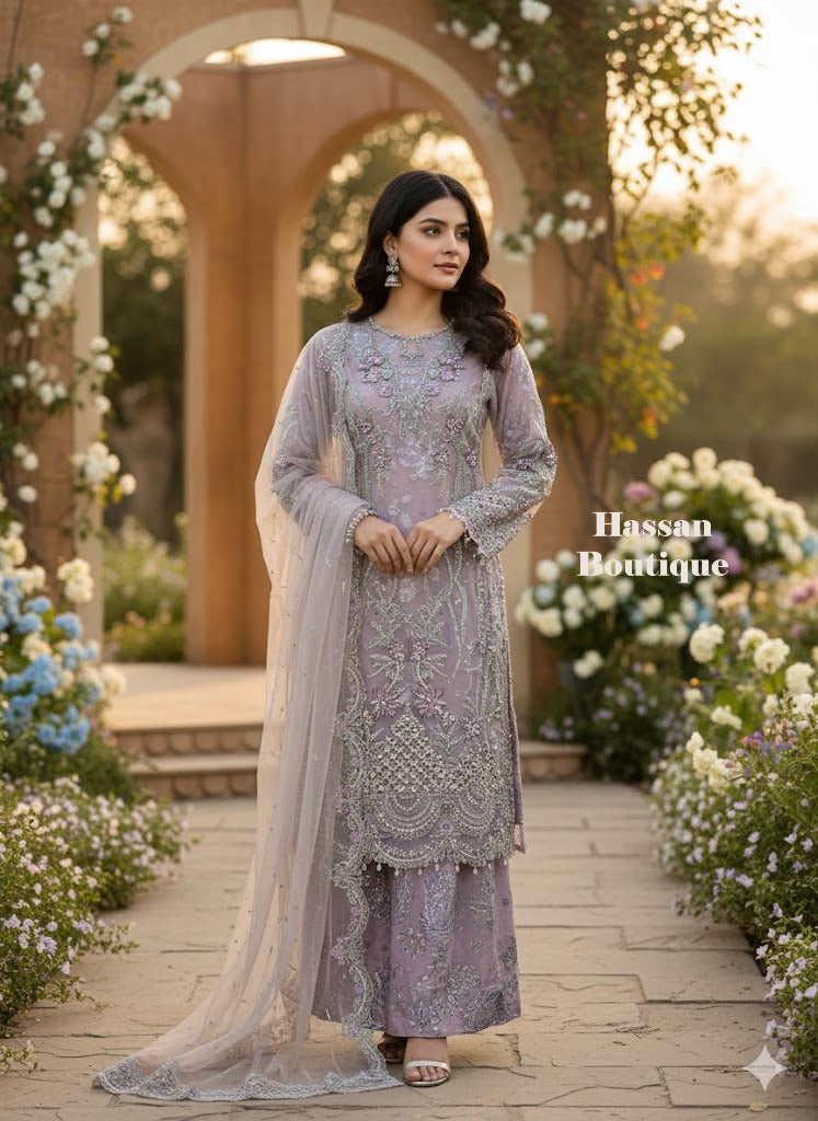 SJ3639 Net Rose Pink