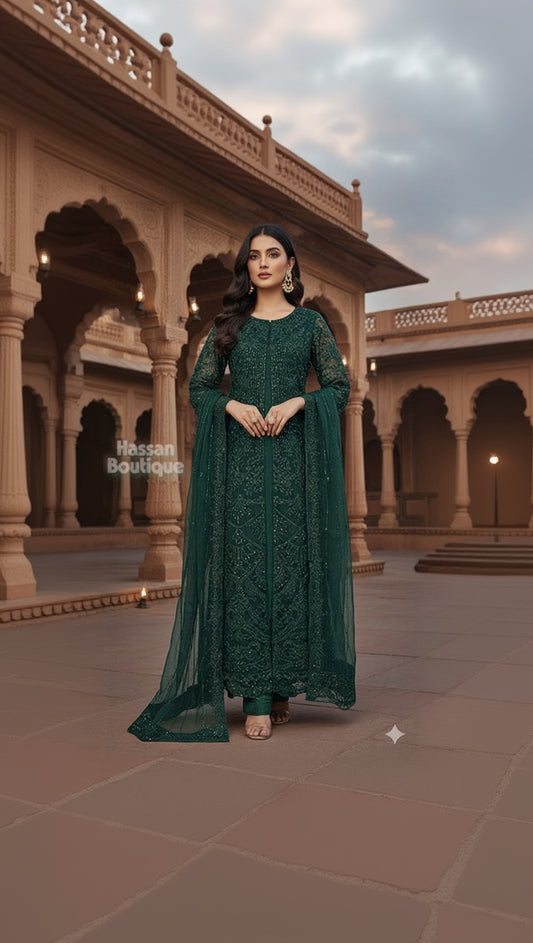 FG169 Gown Style maxi  Green