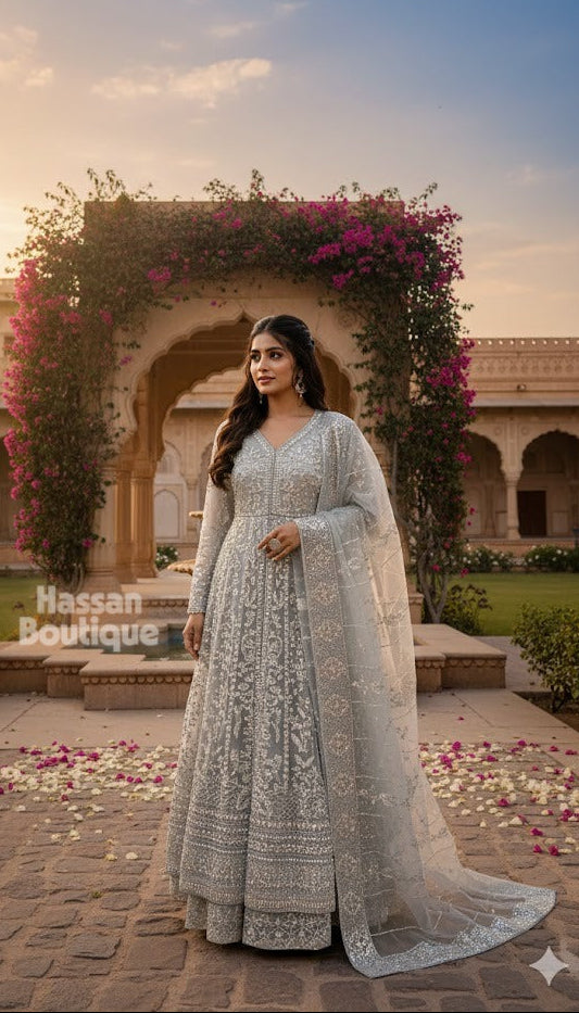 FG154 Gown Style Maxi LiteGrey