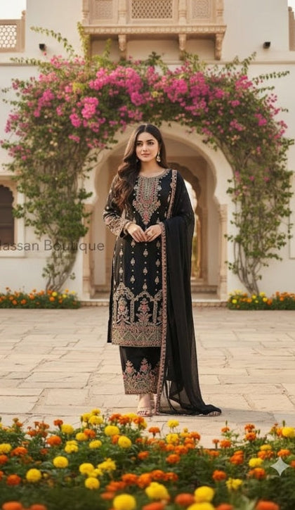 SG1623 Chiffon Black