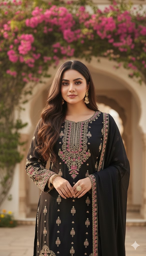 SG1623 Chiffon Black