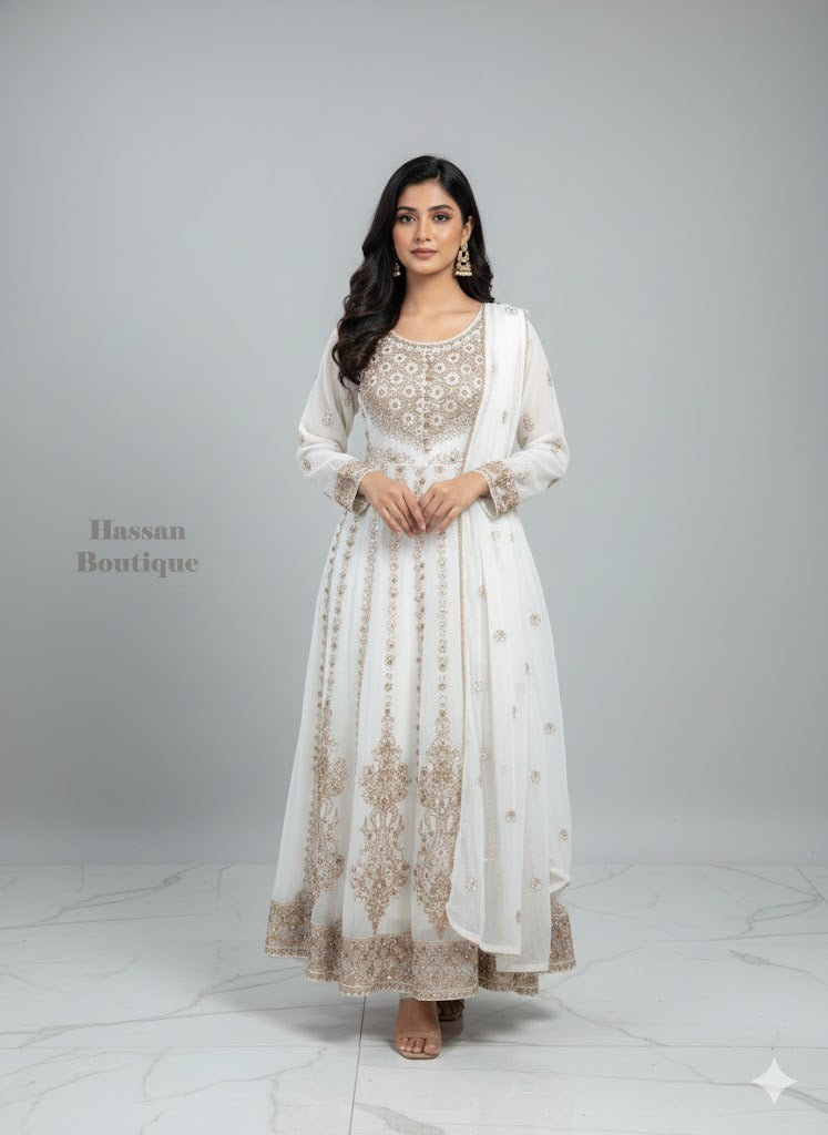 SG1778 Frock Chiffon White