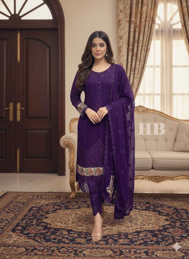 SG001 Chiffon Purple