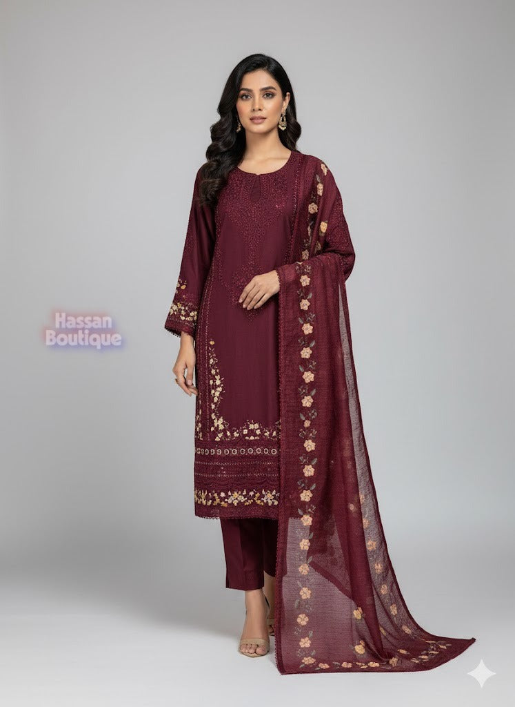 SG2401 Viscose Mehroon